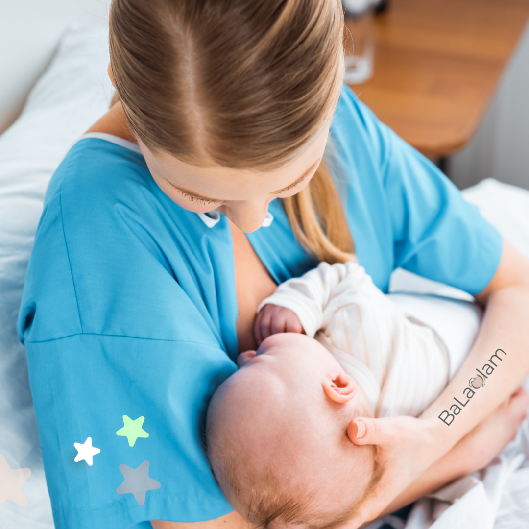 איך להתחיל להניק - תמונה להמחשת הנקה ראשונית